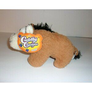Cuddly Cousins Greenbrier Plush Brown and White Horse 7" Stuffed Toy New